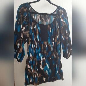 Multicolor Keyhole Lightweight Business Office Blouse Women's Shirt